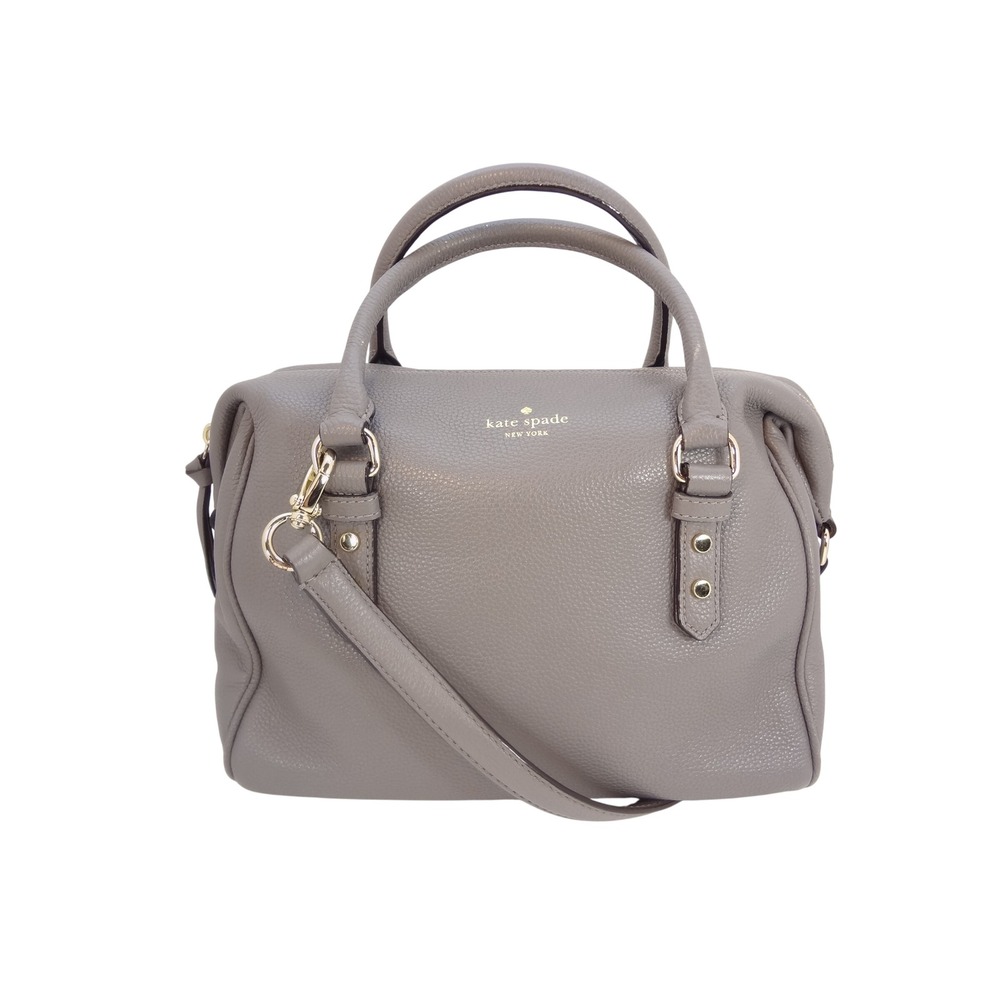 Kate Spade Satchel Medium Grey Good Pebbled Leather Crossbody Bag